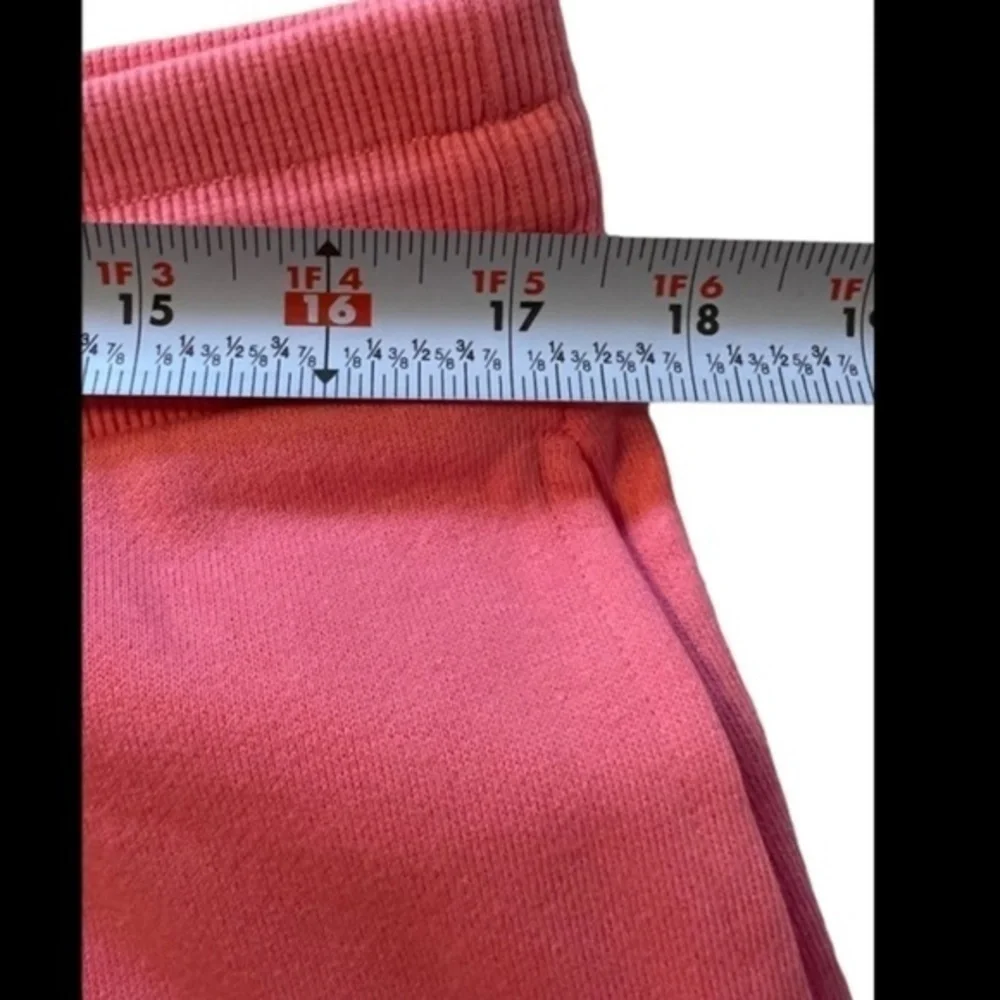 TOMMY JEANS NWT Pink Badge/Logo Knit Drawstring Waist Shorts w/Pockets/LG